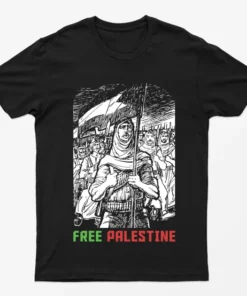 Black Free Gaza Boycott Israel T-Shirt