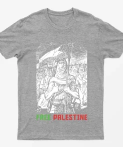 Sport Grey Free Gaza Boycott Israel T-Shirt