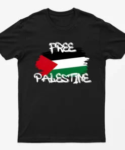 Black Free Gaza Graphic T-Shirt