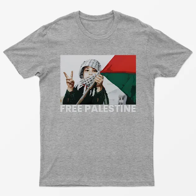 Sports Grey Free Gaza T-Shirt