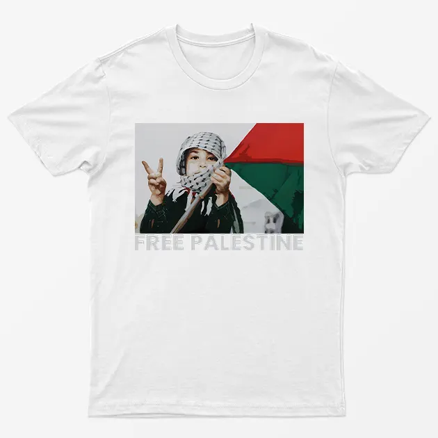 White Free Gaza T-Shirt