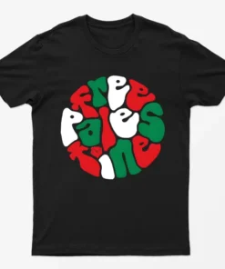 Black Free Palestine Flag Graphic T-Shirt