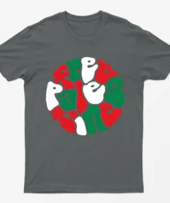 Charcoal Free Palestine Flag Graphic T-Shirt