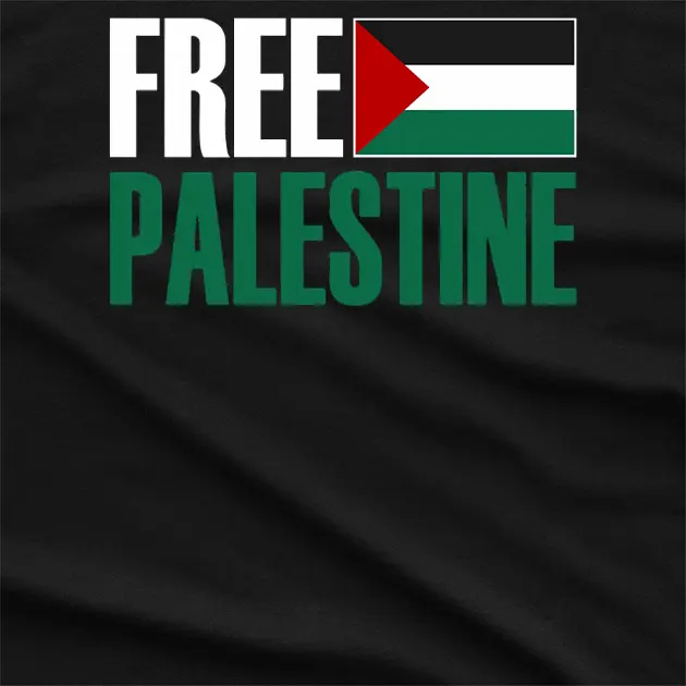 Free Palestine Gaza Flag Graphic T-Shirt
