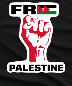 Free Palestine Raise Your Fists T-Shirt