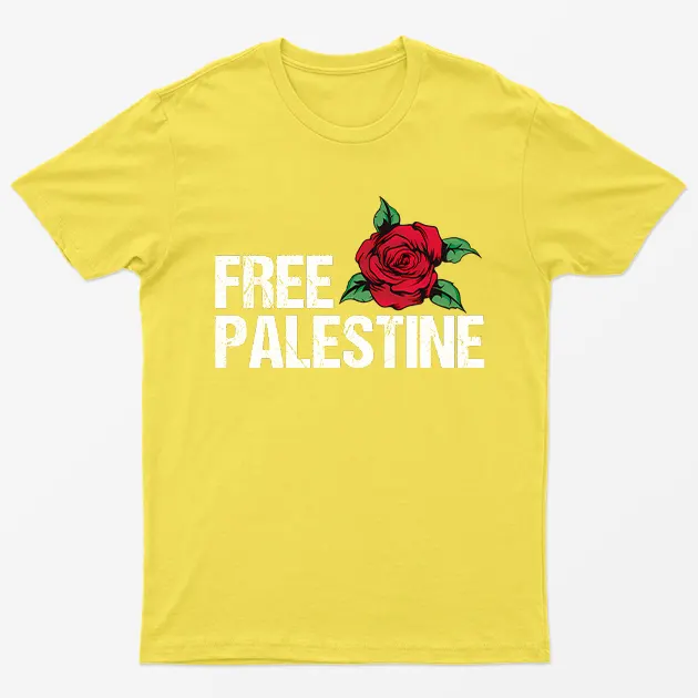 Daisy Free Palestine Rose T-Shirt