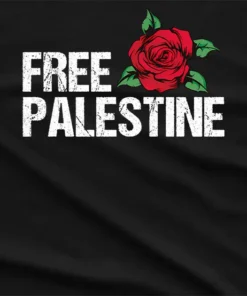 Free Palestine Rose T-Shirt