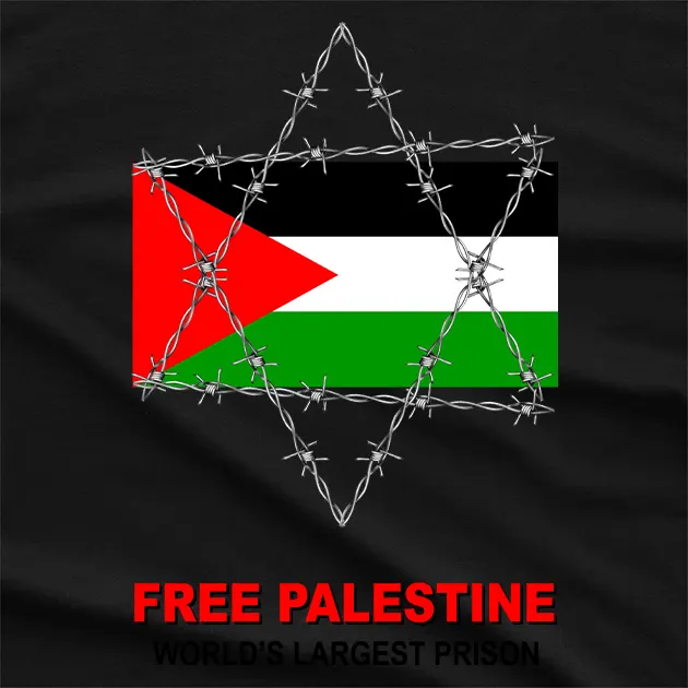 Free Palestine Worlds Largest Prison T-Shirt