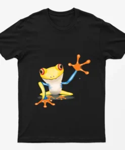Black Frog Funny Animal T-Shirt