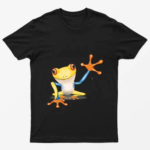 Black Frog Funny Animal T-Shirt