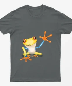 Charcoal Frog Funny Animal T-Shirt