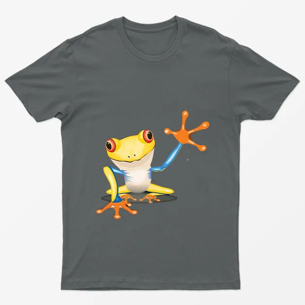 Charcoal Frog Funny Animal T-Shirt