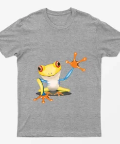 Sport Grey Frog Funny Animal T-Shirt