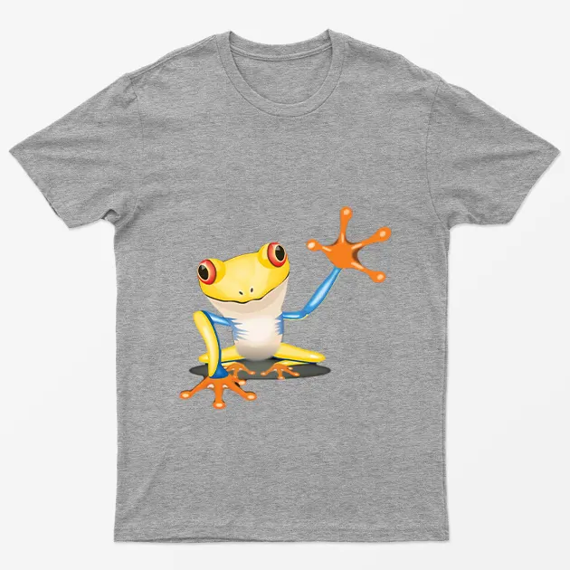 Sport Grey Frog Funny Animal T-Shirt