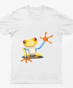 White Frog Funny Animal T-Shirt