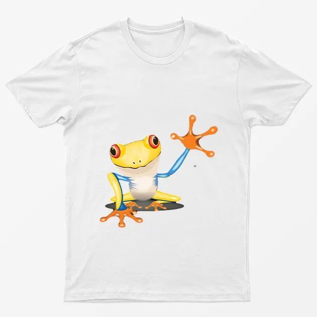 White Frog Funny Animal T-Shirt