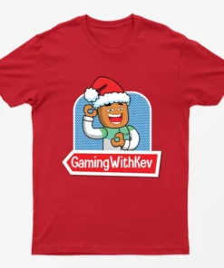 Red Gamingwithkev Youtuber Christmas T-Shirt