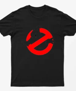Black Ghostbusters Halloween Graphic T-Shirt