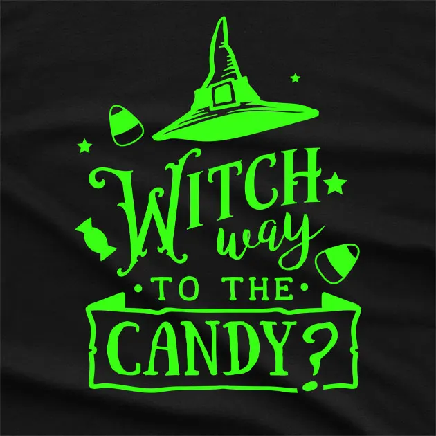 Glowing Witch way to the Candy T-Shirt