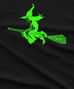 Glowing Witchy Flight Graphic T-Shirt