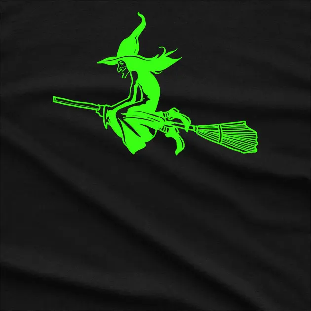 Glowing Witchy Flight Graphic T-Shirt