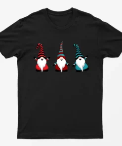 Black Gnomes Christmas T-Shirt