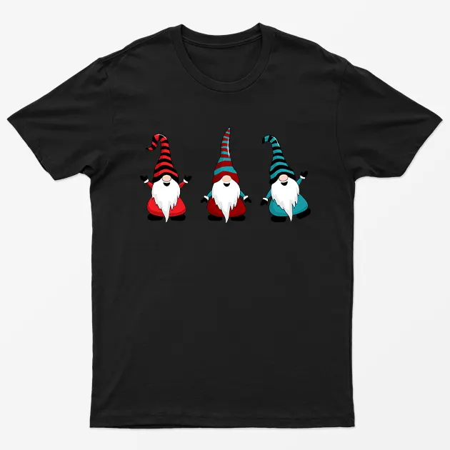 Black Gnomes Christmas T-Shirt