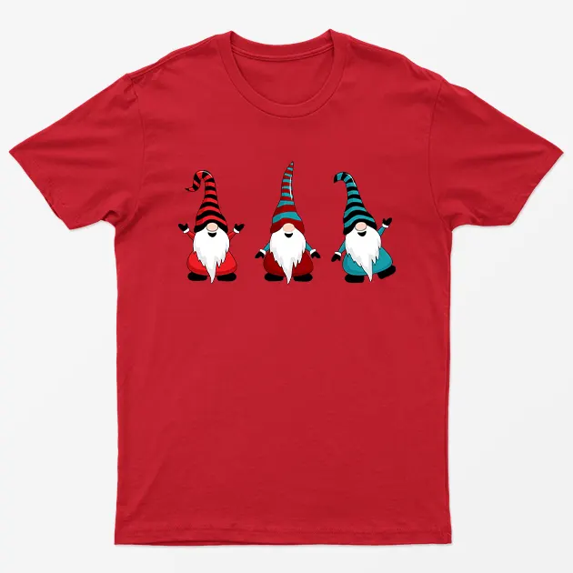 Red Gnomes Christmas T-Shirt