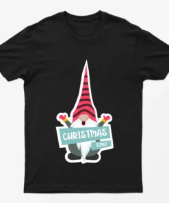 Black Gnomes Its Christmas Time T-Shirt