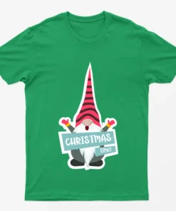 Irish Green Gnomes Its Christmas Time T-Shirt