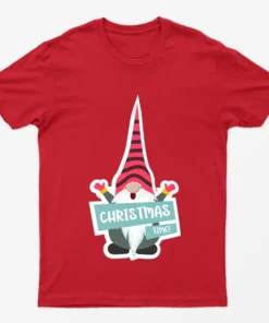Red Gnomes Its Christmas Time T-Shirt