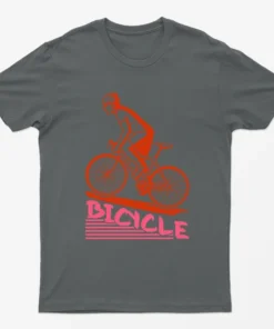 Charcoal Graphic Bicycle T-Shirt