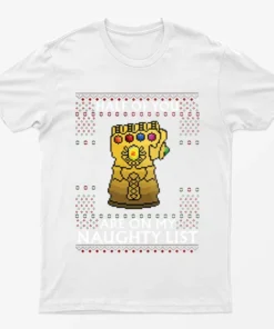White Half Of You Are On My List Naughty T-Shirt