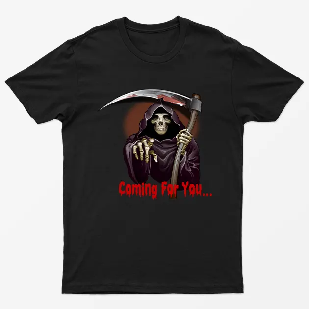Black Halloween Coming for you Scary T-Shirt