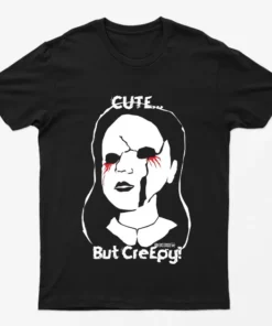 Black Halloween Cute But Creepy T-Shirt