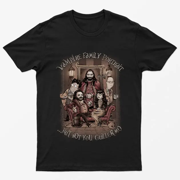 Black Halloween Family Portrait T-Shirt
