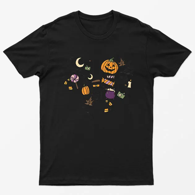 Black Halloween Heart T-Shirt