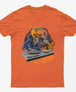 Orange Halloween Horror Party T-Shirt