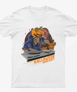 White Halloween Horror Party T-Shirt