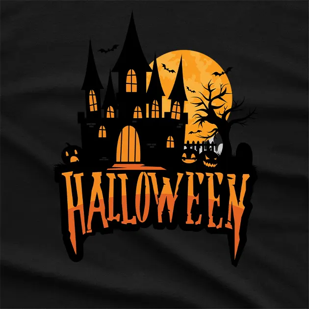 Halloween House Graphic T-Shirt