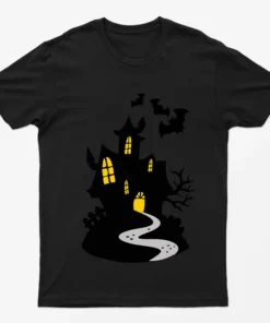 Black Halloween House T-Shirt