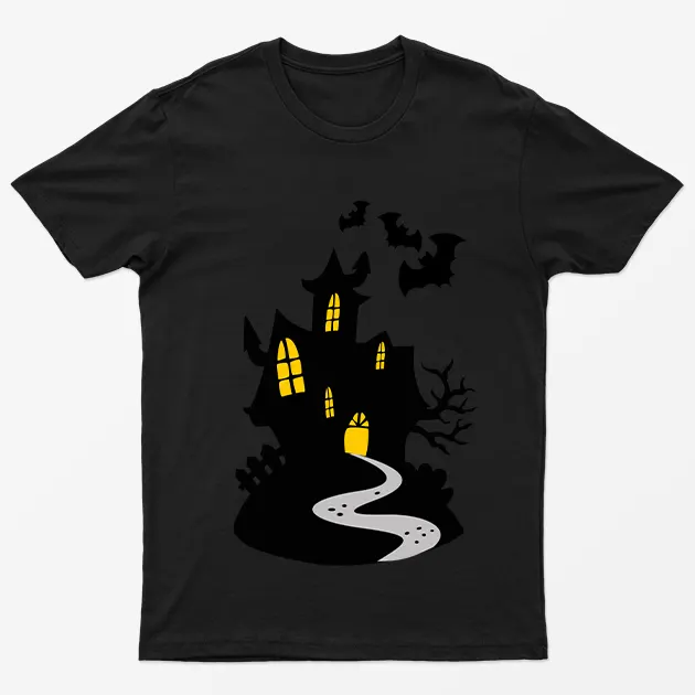 Black Halloween House T-Shirt