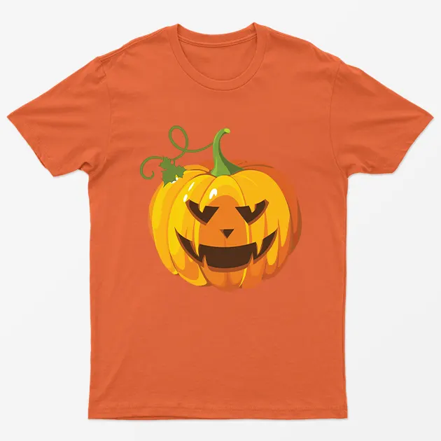 Orange Halloween Pumpkin T-Shirt