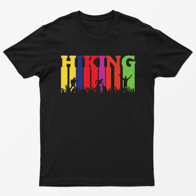 Black Happiness Is A Day Spent Hicking T-Shirt