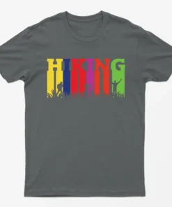 Charcoal Happiness Is A Day Spent Hicking T-Shirt