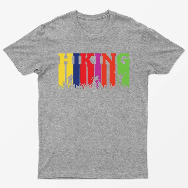 Sport Grey Happiness Is A Day Spent Hicking T-Shirt