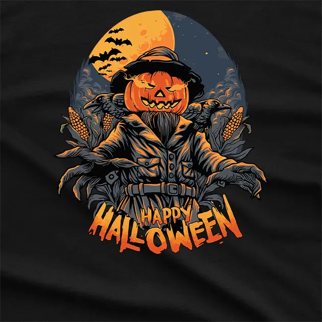 Happy Halloween Pumpkin Field T-Shirt