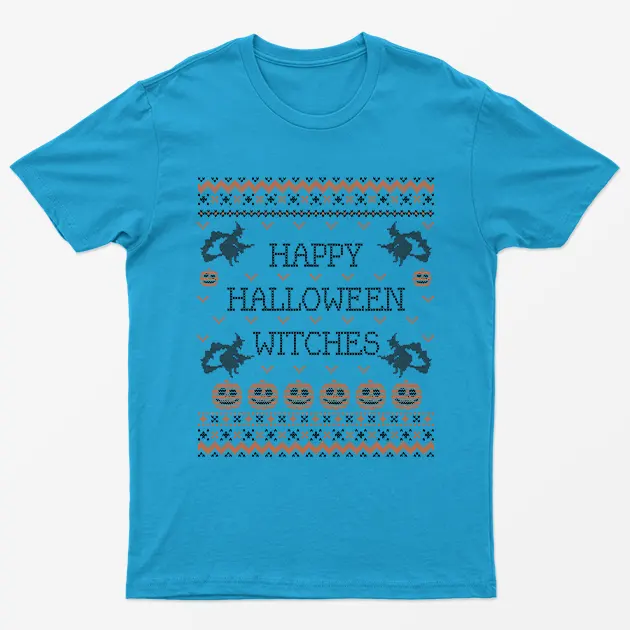 Sapphire Happy Halloween Witches T-Shirt