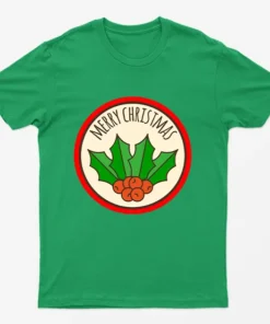 Irish Green Happy Merry Christmas T-Shirt