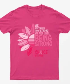 Heliconia Breast Cancer Awareness Flower T-Shirt
